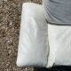 Danish Komfort white leather sofa