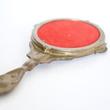 Brass hand mirror