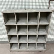 Large distressed wooden locker cabinet (renovated)