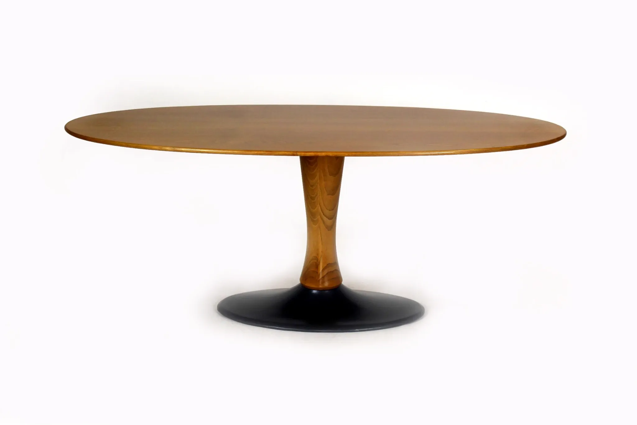 Mid-Century Modern Oval Tulip Coffee Table from Drevotvar, 1960s