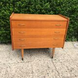Vintage chest of drawers spindle feet
