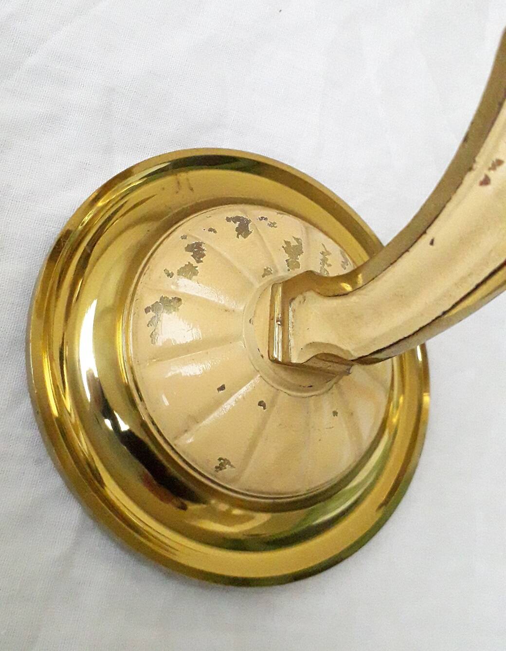 Pair of bronze wall sconces