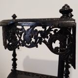 Cast iron corner shelf