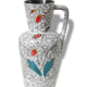 Important vase jar giant pitcher 1960 1970 signed vintage West Germany 60's 70's flowers decoration
