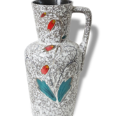 Important vase jar giant pitcher 1960 1970 signed vintage West Germany 60's 70's flowers decoration