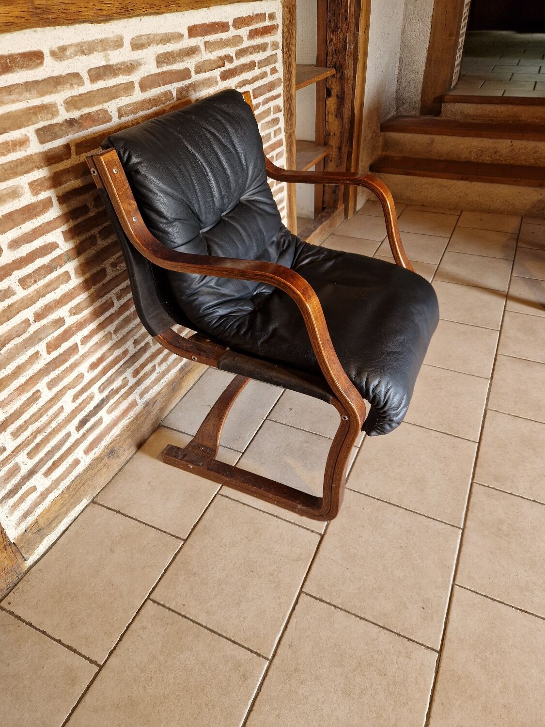 Rare set of 4 vintage design chairs from Finland by Asko.