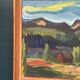 Huile sur panneau suédois – Paysage de montagne par Kerstin Flyckt
