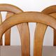 Set of 4 Vintage Dining Chairs by Lübke – Germany 1970s – Cherrywood & Grey