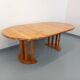 Vintage Scandinavian round dining table Rainer Daumiller in pine.