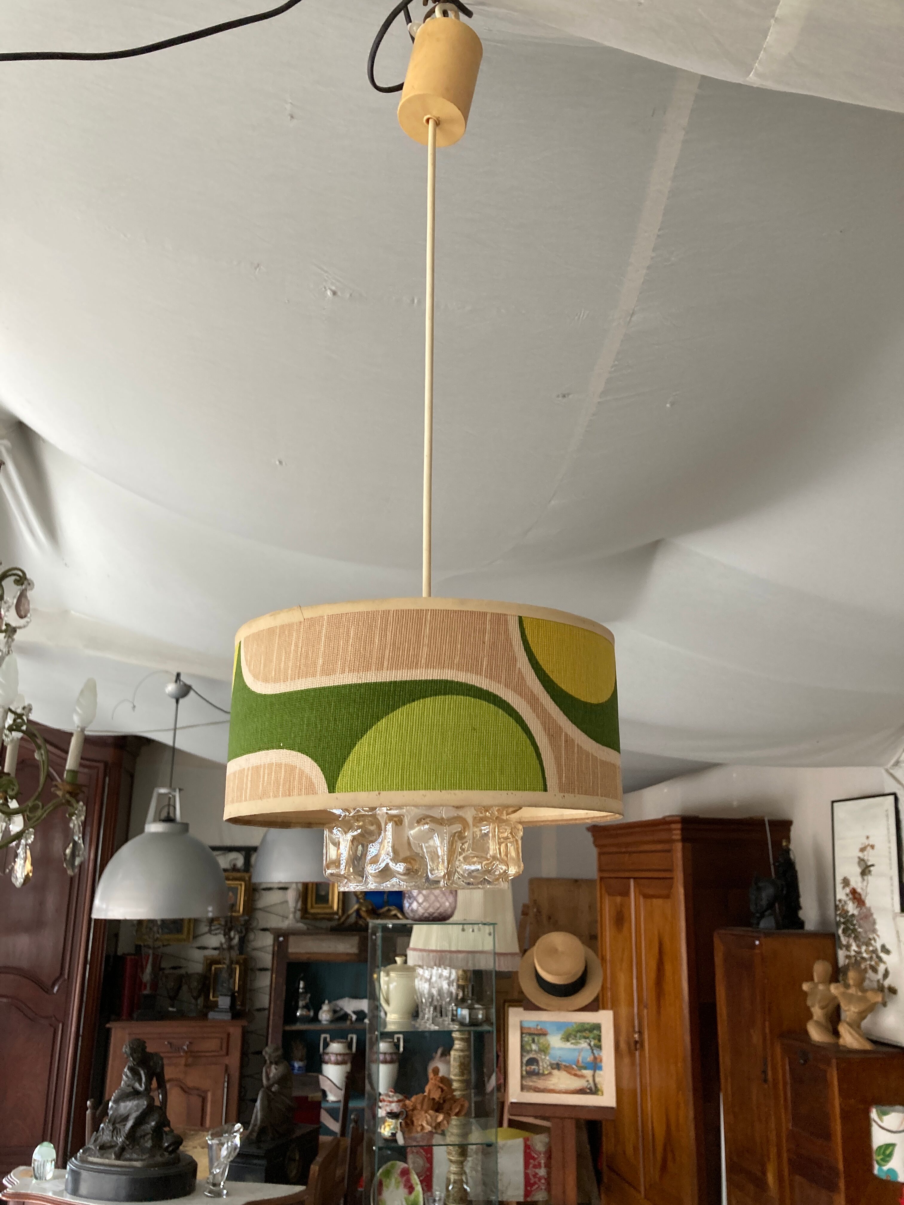 Pendant lamp, art deco chandelier