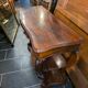 Console galbées Napoléon III XIXe en acajou