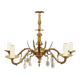 Brass chandelier, Danish design, 1960s, production: Denmark