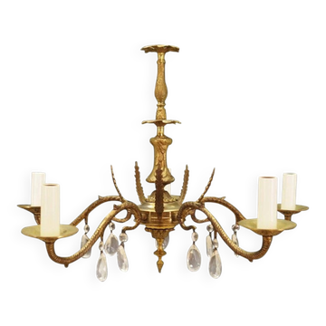 Lustre danois en laiton, années 1960