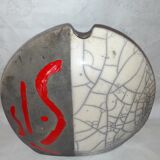 Raku stoneware vase
