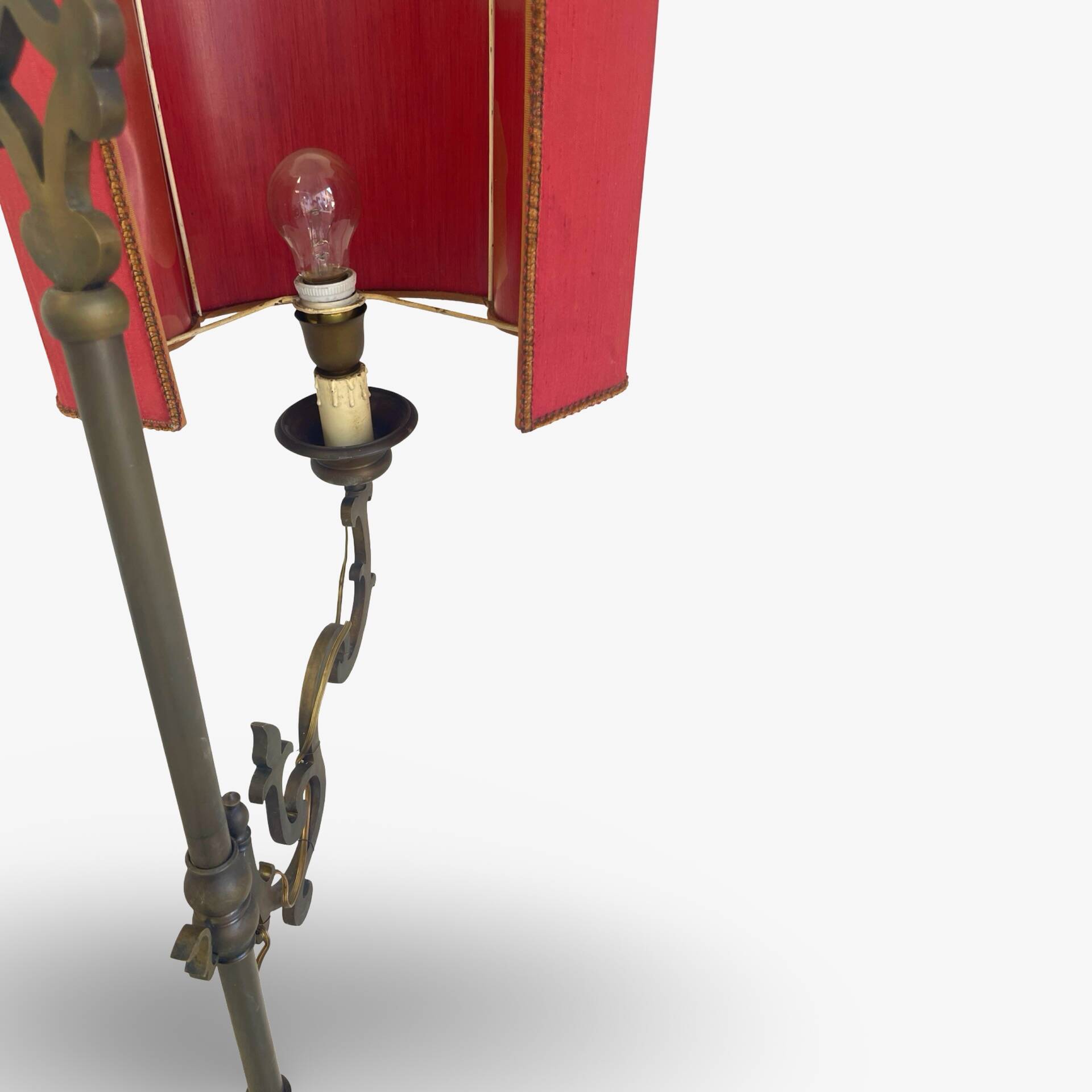 antique Art Nouveau floor lamp