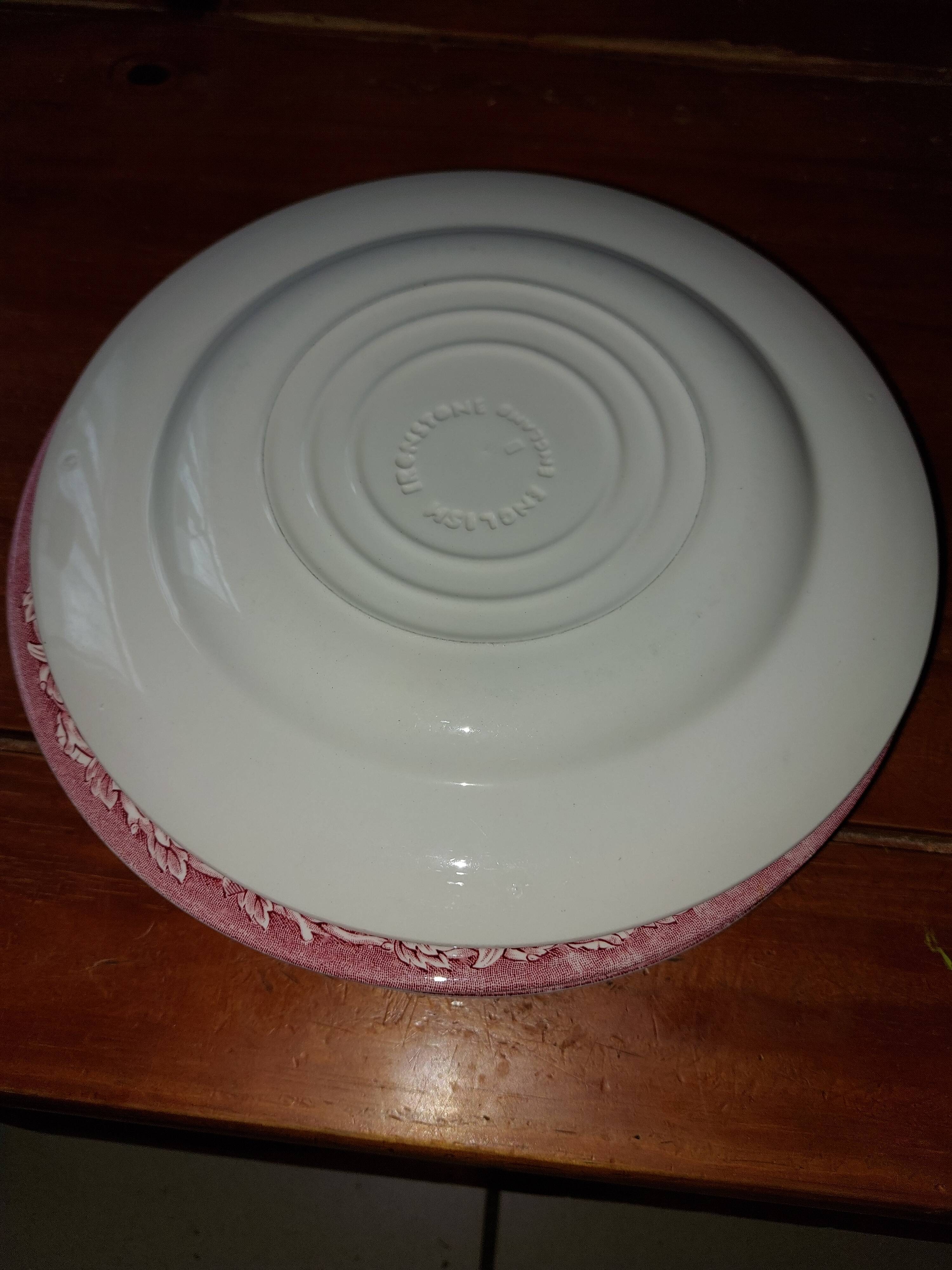 Set of 6 plates england ironstone