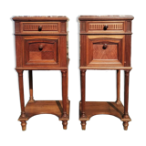 2 solid wood bedside tables