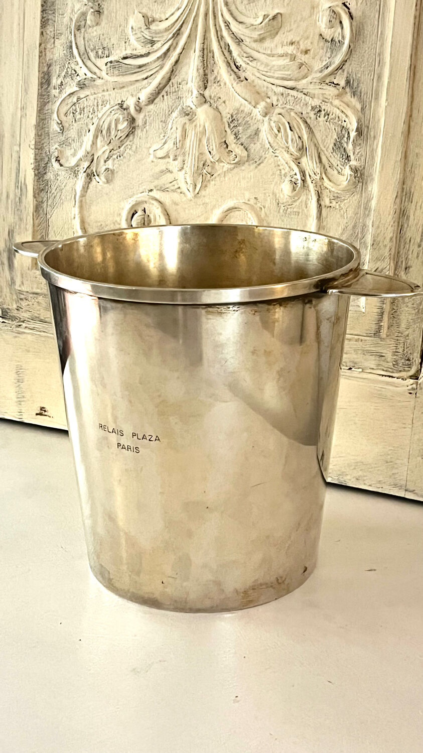 Rare Christofle Silver-Plated Champagne Bucket – Relais Plaza Paris