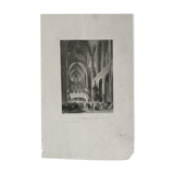 Engraving from 1810 of "Saint Etienne-Du-Mont"