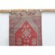 1970s Turkish Oushak Handmade Wool Cotton Red Runner Rug 81x275