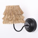 Raffia sconce