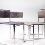 Set of 4 Chairs style  Willy Rizzo