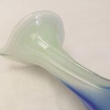 Murano Vase Vintage Floral Soliflore Calla Lily Blown Glass