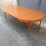 Table ronde scandinave à rallonges