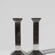 Pair Of Art Deco Silver Plated Candle Holders