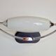 Vintage Bolero Wall Lamp in White Glass by Dieter Sieger for Peill & Putzler, Germany, 1970s