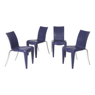 Set of 4 chairs "Louis 20" Philippe Starck 1990