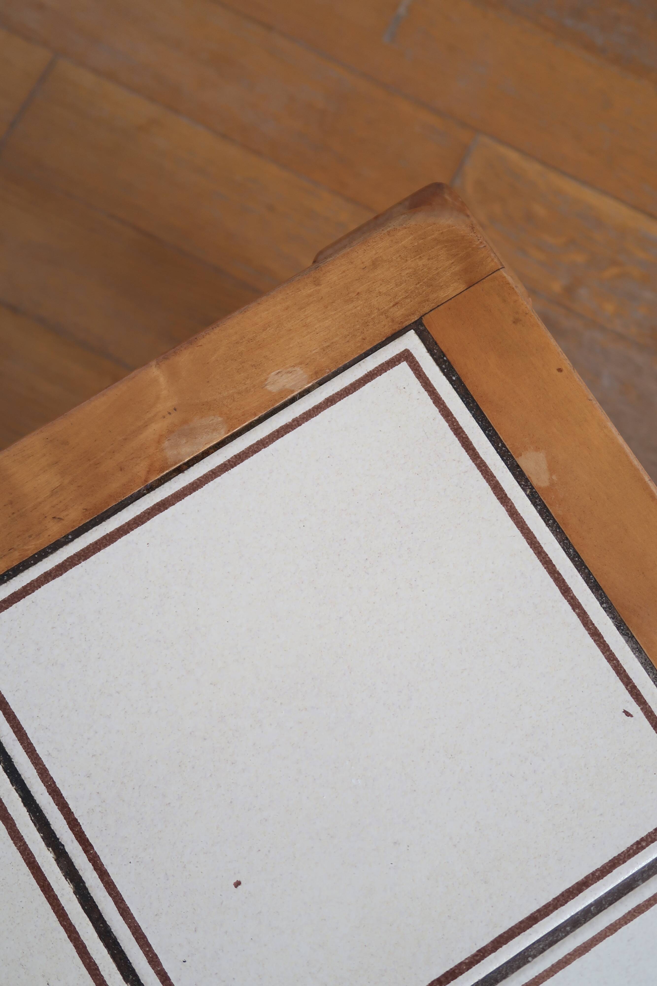 Brutalist coffee table ceramic top