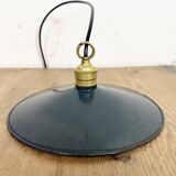 Industrial Dark Blue Enamel Light, 1930s
