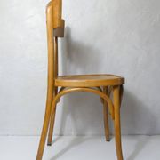 Ancienne chaise bistrot Baumann en bois courbé