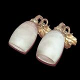 Degue pair of period wall sconces art deco