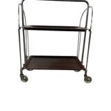 Vintage folding side table / bar cart / side table