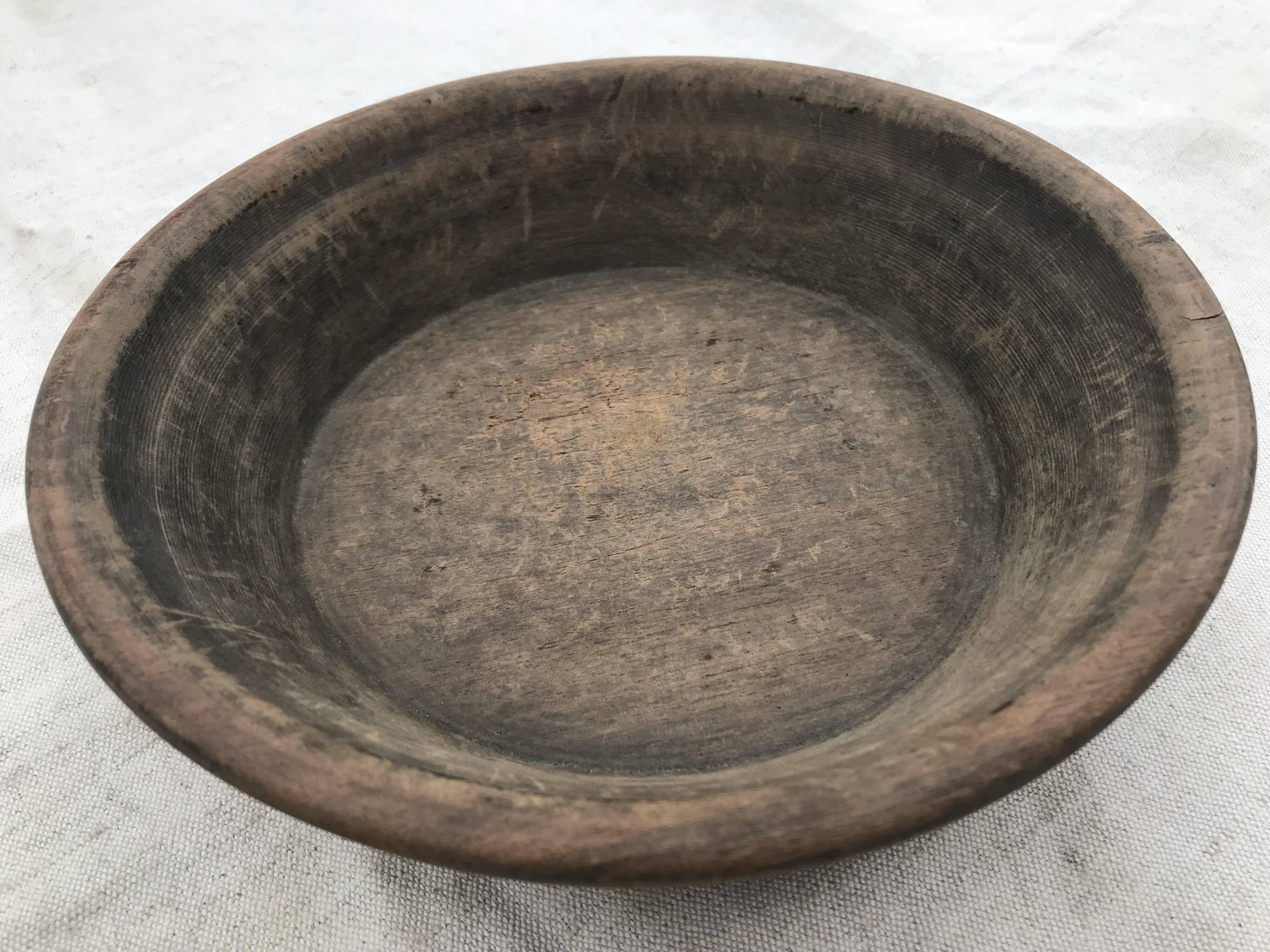 Antique wooden bowl