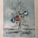 Original Engraving Bernard Louedin 1978 "Thistles of the Marsh" Signed Numbered