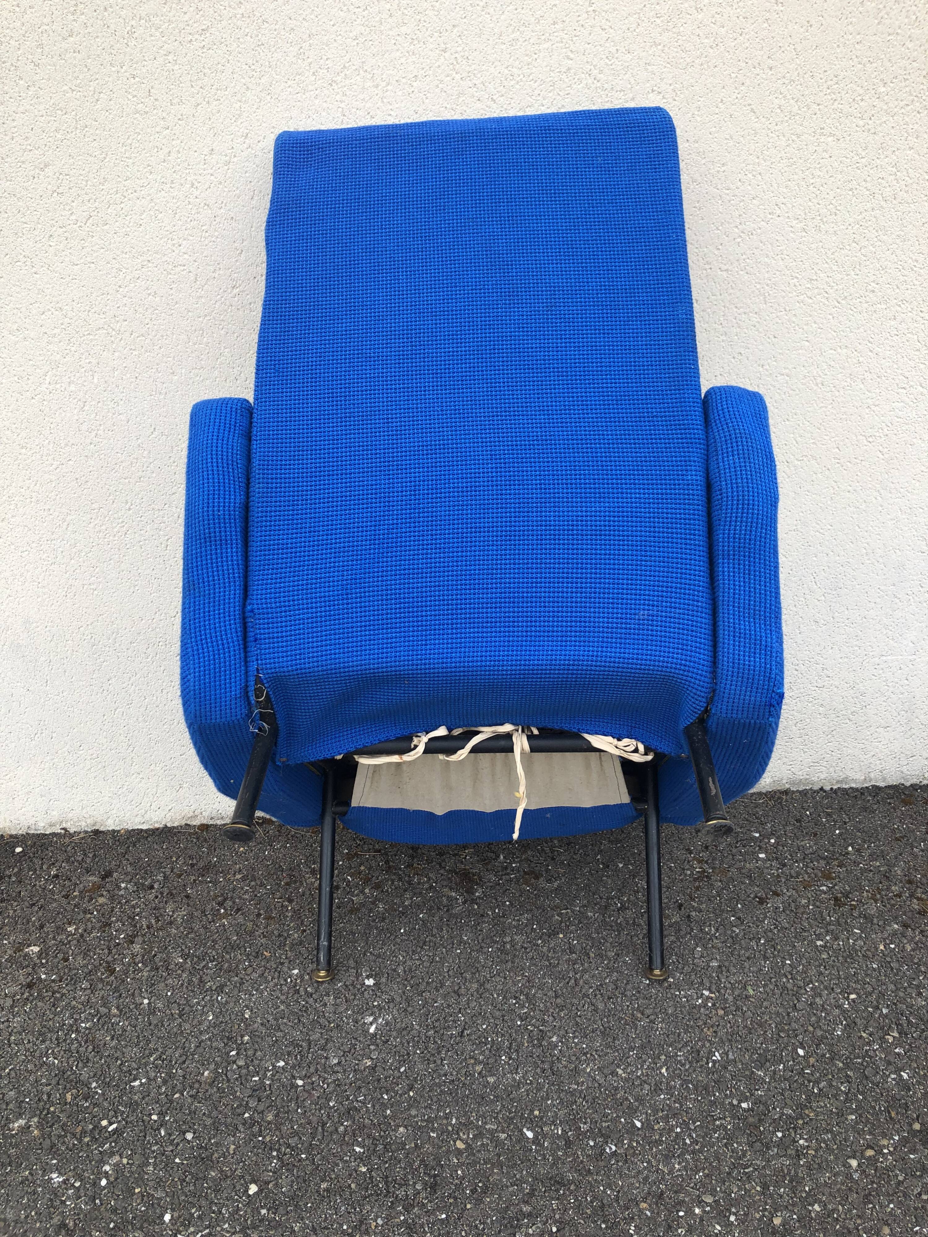 Vintage 60s Design Blue Armchairs