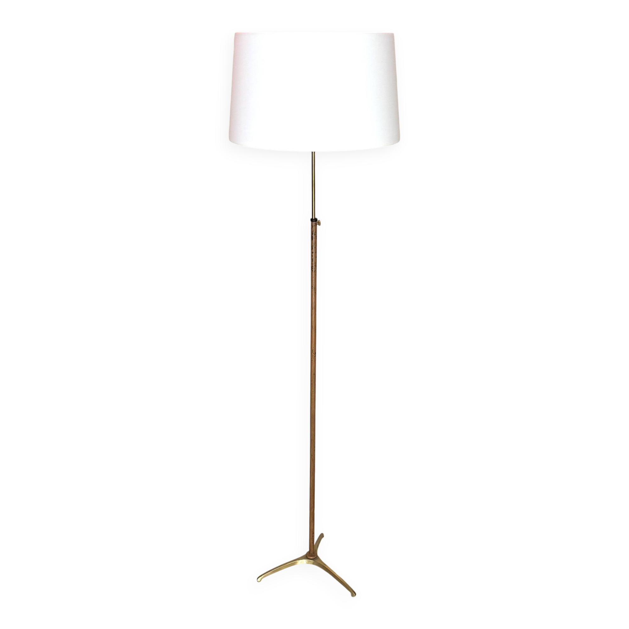 1960s Italian brass floor lamp
