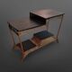 Modernist mid century multi leveled side table, germany 1950s