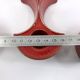 3 red ceramic candlesticks • Cari Zalloni • Steuler • 1970