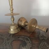 18th century disc candlesticks