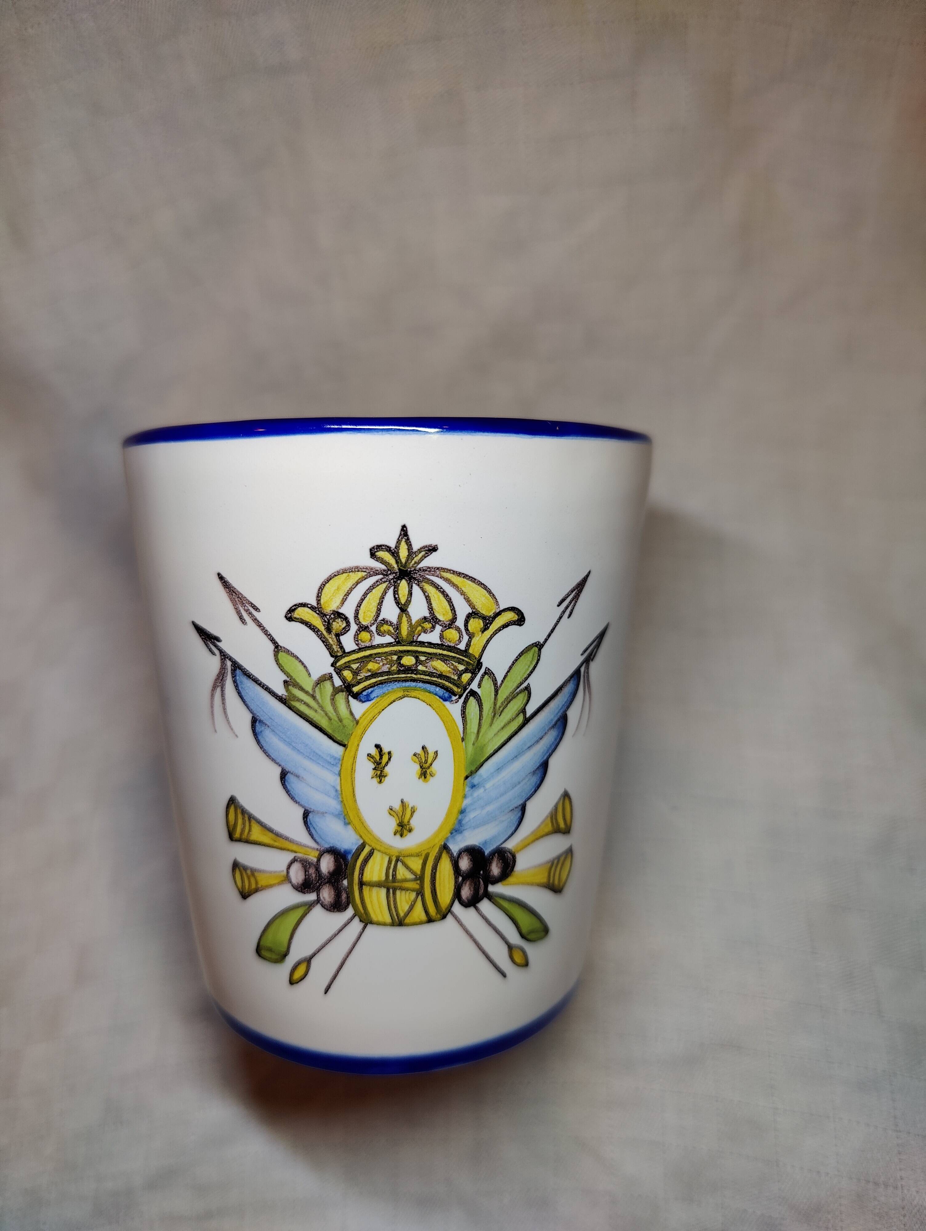 Nevers Montagnon earthenware cup commemorating the Revolution