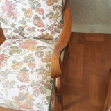 Four 1950s armchairs - wooden armrests
