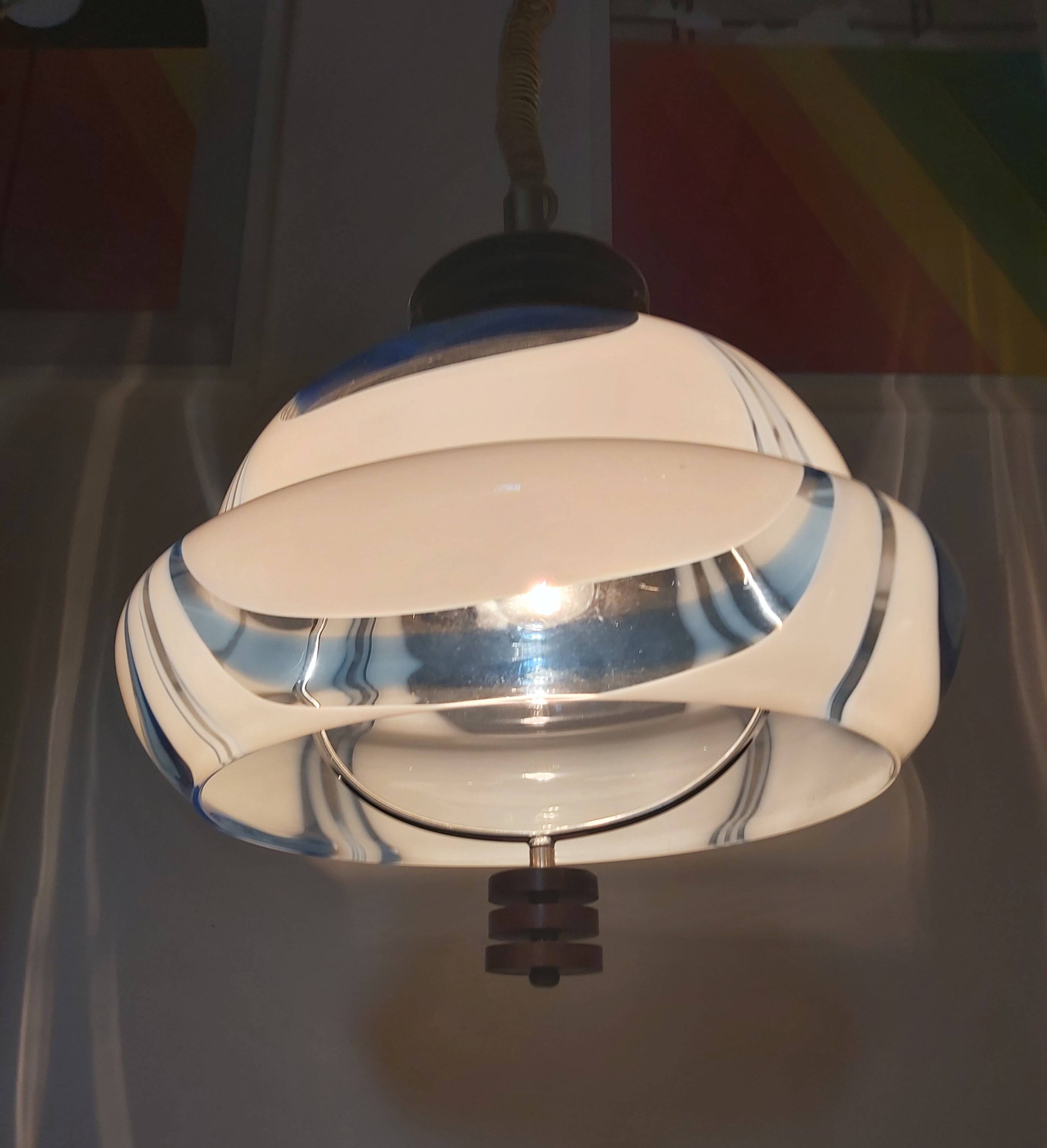 Pendant lamp, Murano, 1970s.