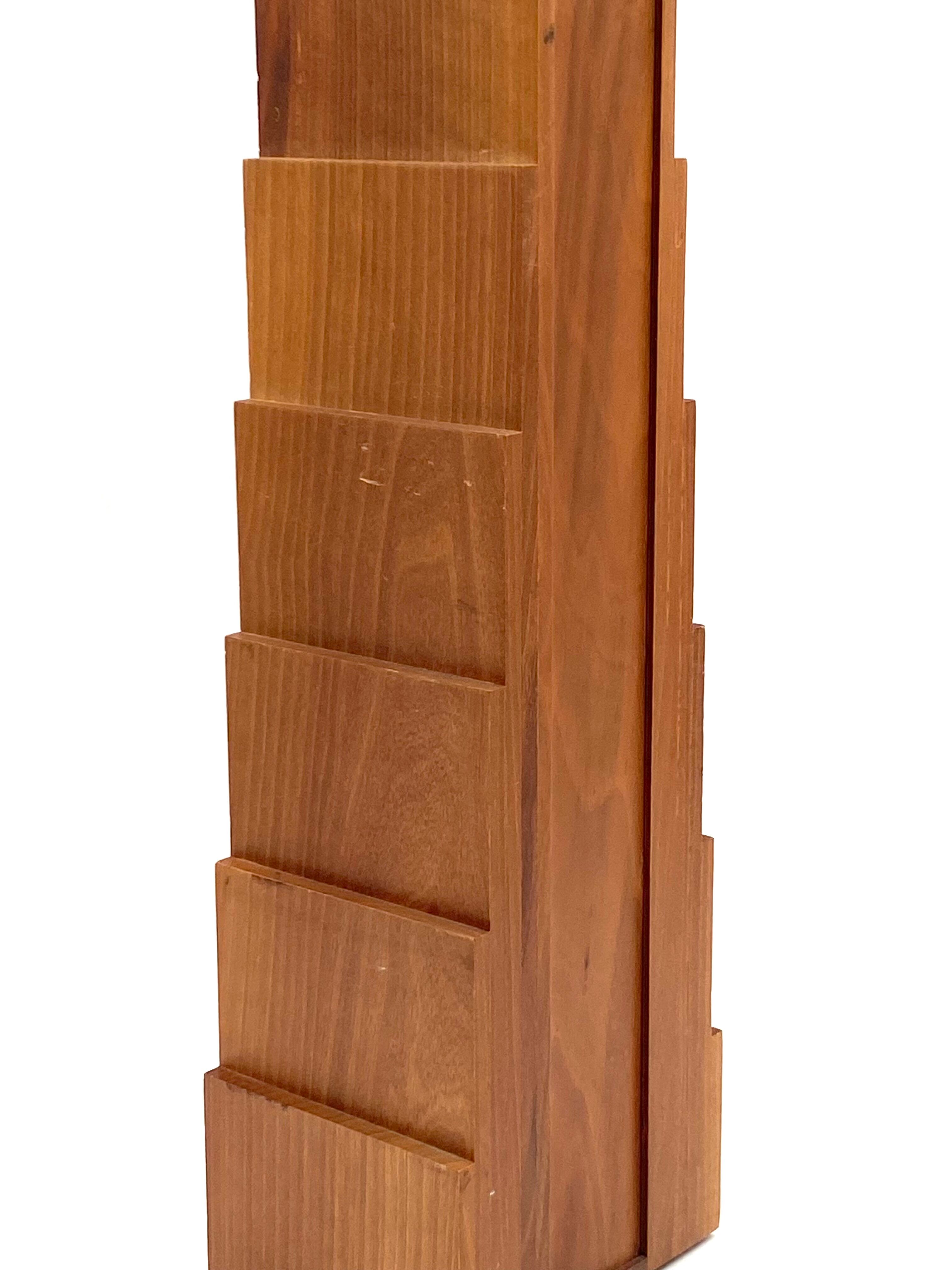 Wooden drawers jewelry box, Italy 1970s