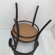 Old curved wooden chair