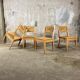 Ensemble de chaises paillées circa 80