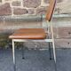 2 vintage leatherette and chrome chairs 1970